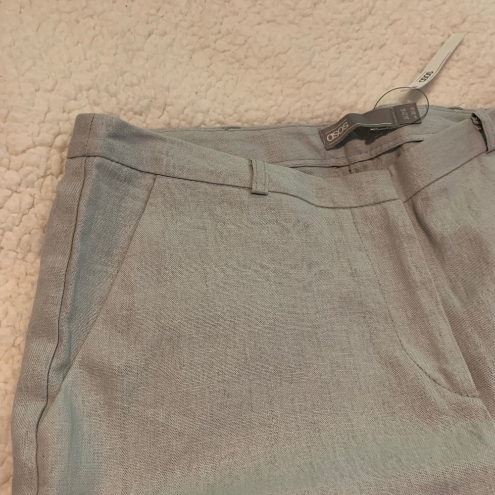 Ankle-length Linen Pants